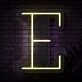 Personalized Initial Letter E Neon Sign MNC41524