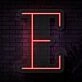 Personalized Initial Letter E Neon Sign MNC41524