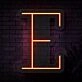 Personalized Initial Letter E Neon Sign MNC41524
