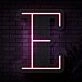 Personalized Initial Letter E Neon Sign MNC41524
