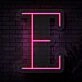 Personalized Initial Letter E Neon Sign MNC41524