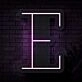 Personalized Initial Letter E Neon Sign MNC41524