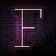 Personalized Initial Letter F Neon Sign MNC41525
