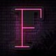 Personalized Initial Letter F Neon Sign MNC41525
