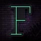 Personalized Initial Letter F Neon Sign MNC41525