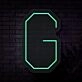 Personalized Initial Letter G Neon Sign MNC41526