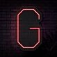 Personalized Initial Letter G Neon Sign MNC41526