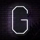 Personalized Initial Letter G Neon Sign MNC41526