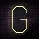 Personalized Initial Letter G Neon Sign MNC41526