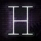 Personalized Initial Letter H Neon Sign