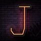 Personalized Initial Letter J Neon Sign MNC41529