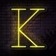 Personalized Initial Letter K Neon Sign