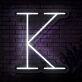 Personalized Initial Letter K Neon Sign