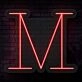 Personalized Initial Letter M Neon Sign MNC41532