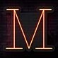 Personalized Initial Letter M Neon Sign MNC41532