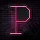 Personalized Initial Letter P Neon Sign MNC41535