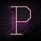 Personalized Initial Letter P Neon Sign MNC41535