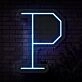 Personalized Initial Letter P Neon Sign MNC41535