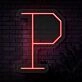 Personalized Initial Letter P Neon Sign MNC41535