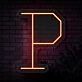 Personalized Initial Letter P Neon Sign MNC41535
