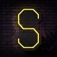 Personalized Initial Letter S Neon Sign MNC41538