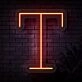 Personalized Initial Letter T Neon Sign