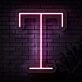 Personalized Initial Letter T Neon Sign