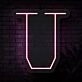 Personalized Initial Letter U Neon Sign MNC41540