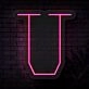 Personalized Initial Letter U Neon Sign MNC41540