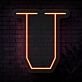 Personalized Initial Letter U Neon Sign MNC41540