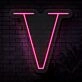 Personalized Initial Letter V Neon Sign MNC41541