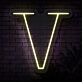 Personalized Initial Letter V Neon Sign MNC41541