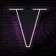 Personalized Initial Letter V Neon Sign MNC41541