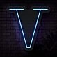 Personalized Initial Letter V Neon Sign MNC41541