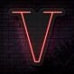 Personalized Initial Letter V Neon Sign MNC41541