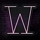 Personalized Initial Letter W Neon Sign MNC41542