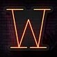 Personalized Initial Letter W Neon Sign MNC41542