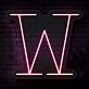 Personalized Initial Letter W Neon Sign MNC41542