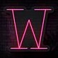 Personalized Initial Letter W Neon Sign MNC41542