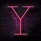Personalized Initial Letter Y Neon Sign