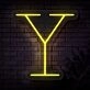Personalized Initial Letter Y Neon Sign