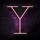 Personalized Initial Letter Y Neon Sign