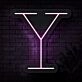 Personalized Initial Letter Y Neon Sign