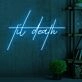 Til Death Edgy Neon Sign