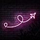 Travel Destination Neon Sign
