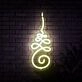 Unalome Yoga Symbol Neon Sign
