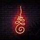 Unalome Yoga Symbol Neon Sign