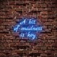 A Bit Of Madness Is Key Neon Sign