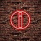 I Lowercase Letter Neon Sign