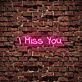 I Miss You Neon Sign